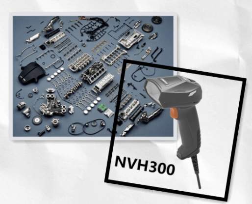 新大陆NVH300工业扫描枪读取汽车零件激光镭雕码